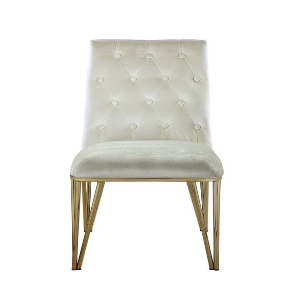 Moishe Diamond Velvet Upholstered Dining Chair