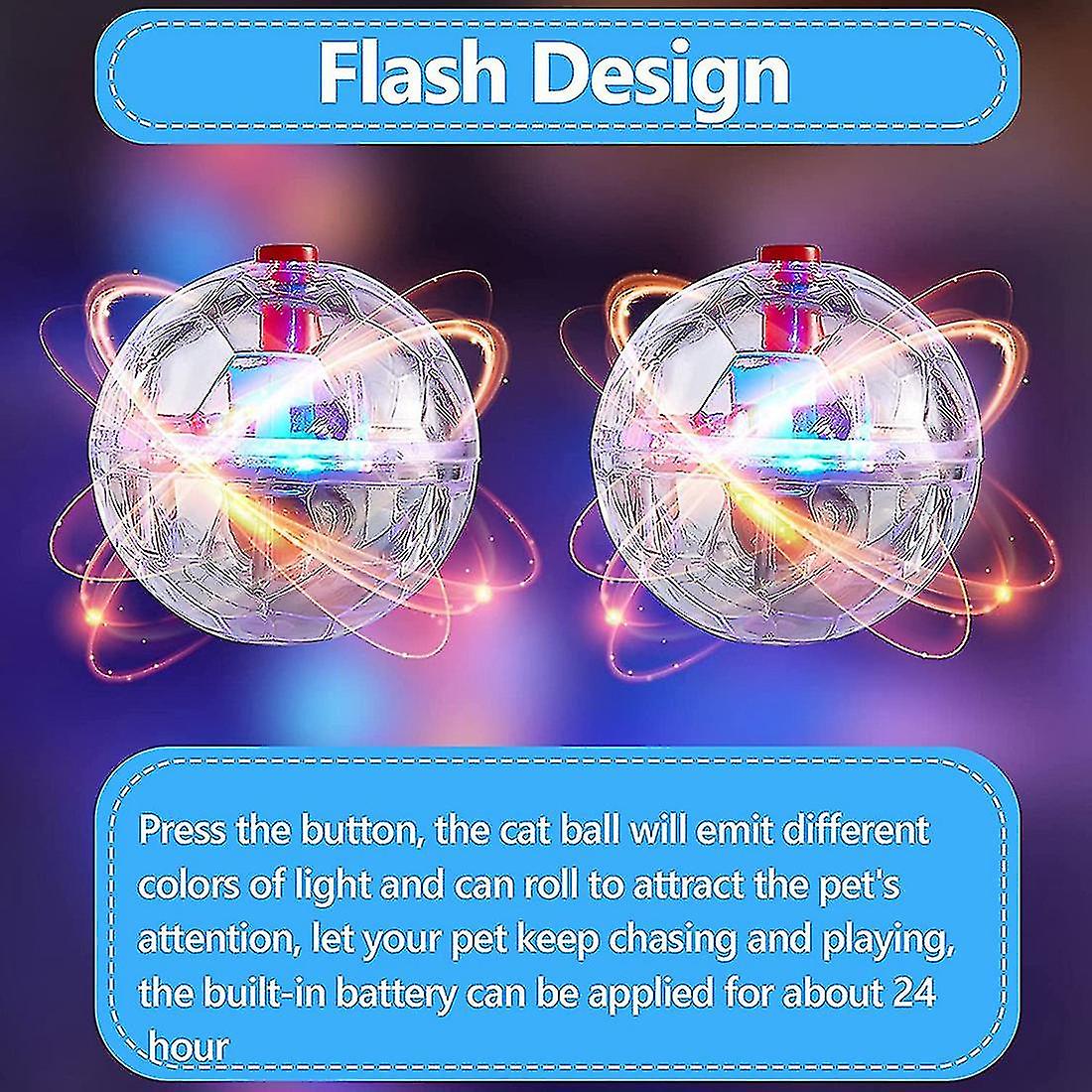 3pcs Flash Ball Battery Powered Paranormal Equipment Portable Cat Small Motion Light Up Gift Intera