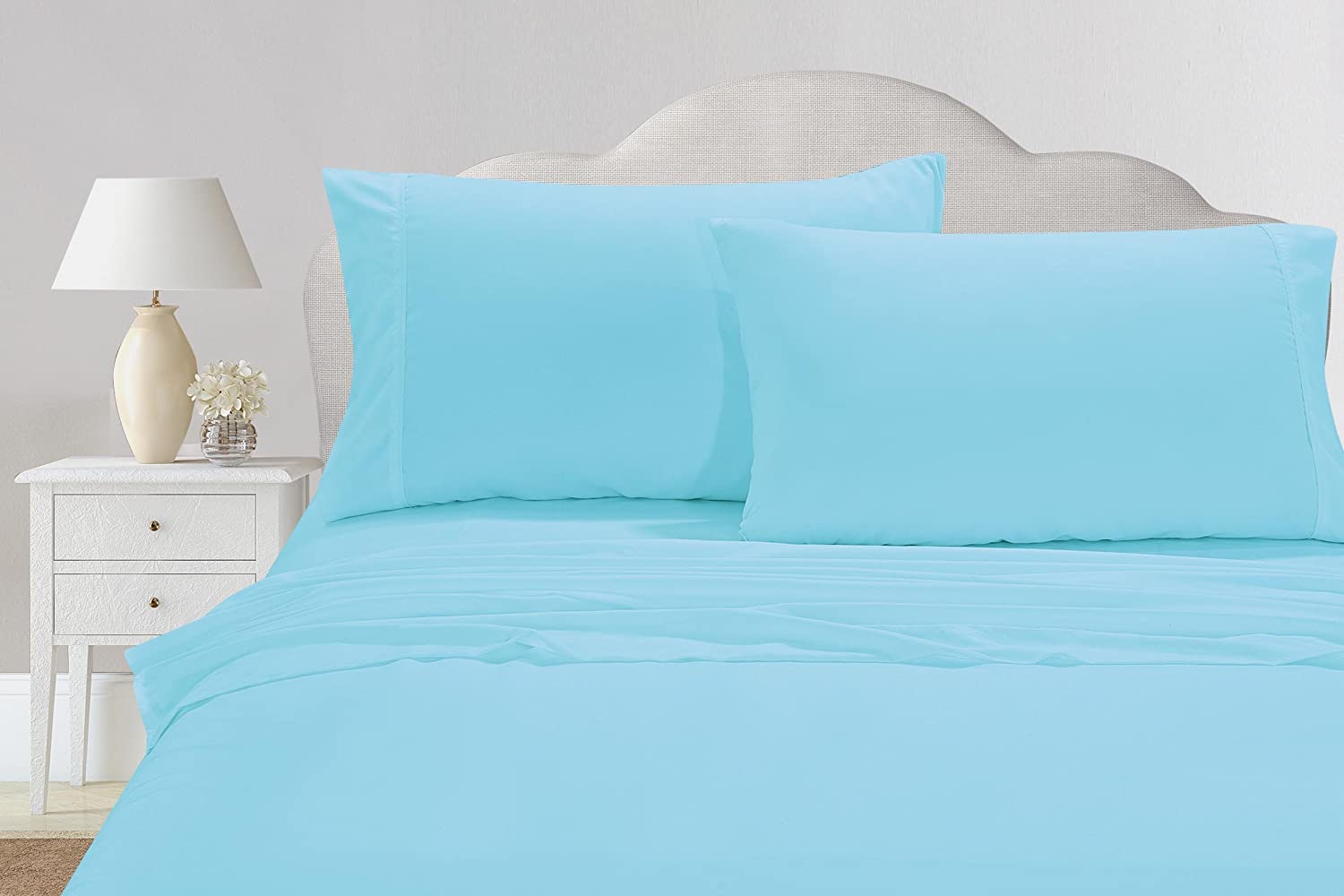 Set of 2 Silky Soft Polyester Single Flat Sheet