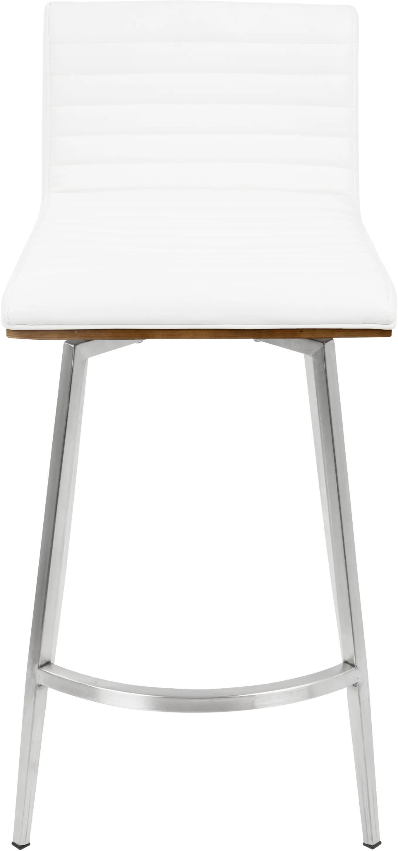 Contemporary White Swivel Counter Height Stool (Set of 2) - Mason