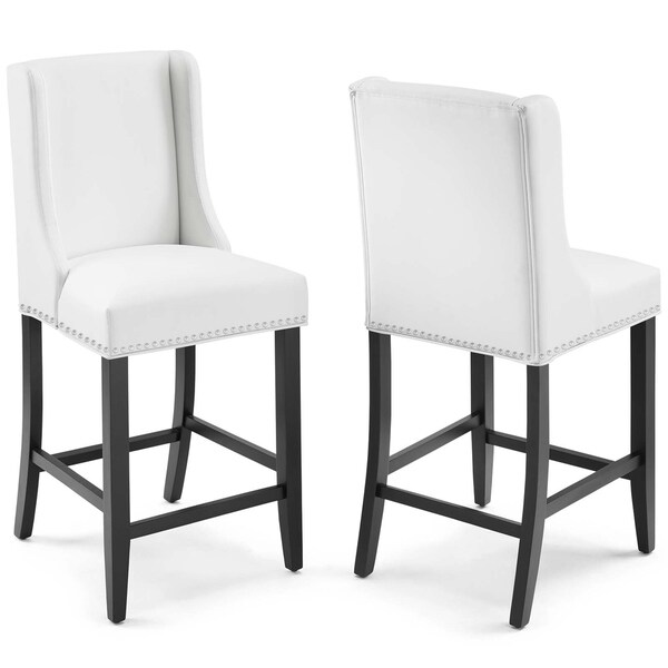 Baron Counter Stool Upholstered Fabric Set of 2