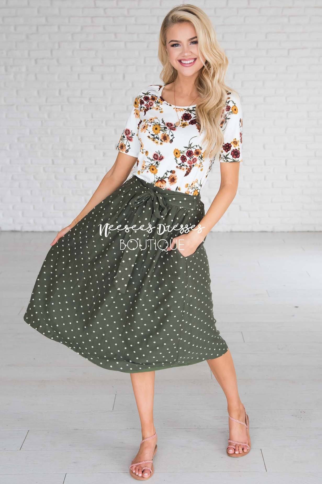 Wildest Dreams Polka Dot Skirt