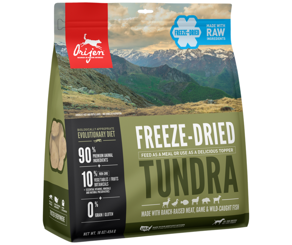 Champion Petfoods Orijen - All Breeds， Adult Dog Freeze-Dried Tundra R