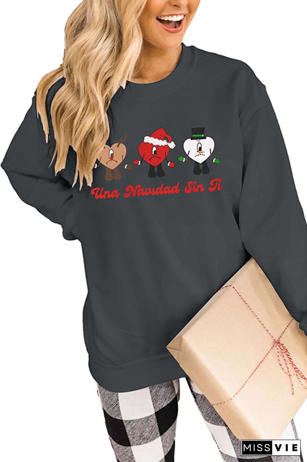 Una Navidad Sin Ti Christmas,Bad Bunny Christmas Classic Crew Sweatshirt Wholesale