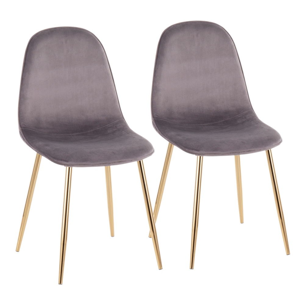 Silver Orchid Stone Gold Dining Chair   Set of 2