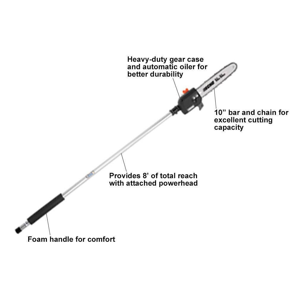 ECHO 21.2 cc Gas 2-Stroke PAS Straight Shaft Trimmer Edger and Power Pole Saw Attachment Combo Kit (3-Tool) V-AAFJAD