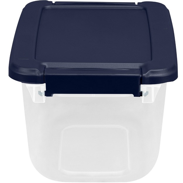 Home Logic 6 5qt 8pk Storage Bins Clear