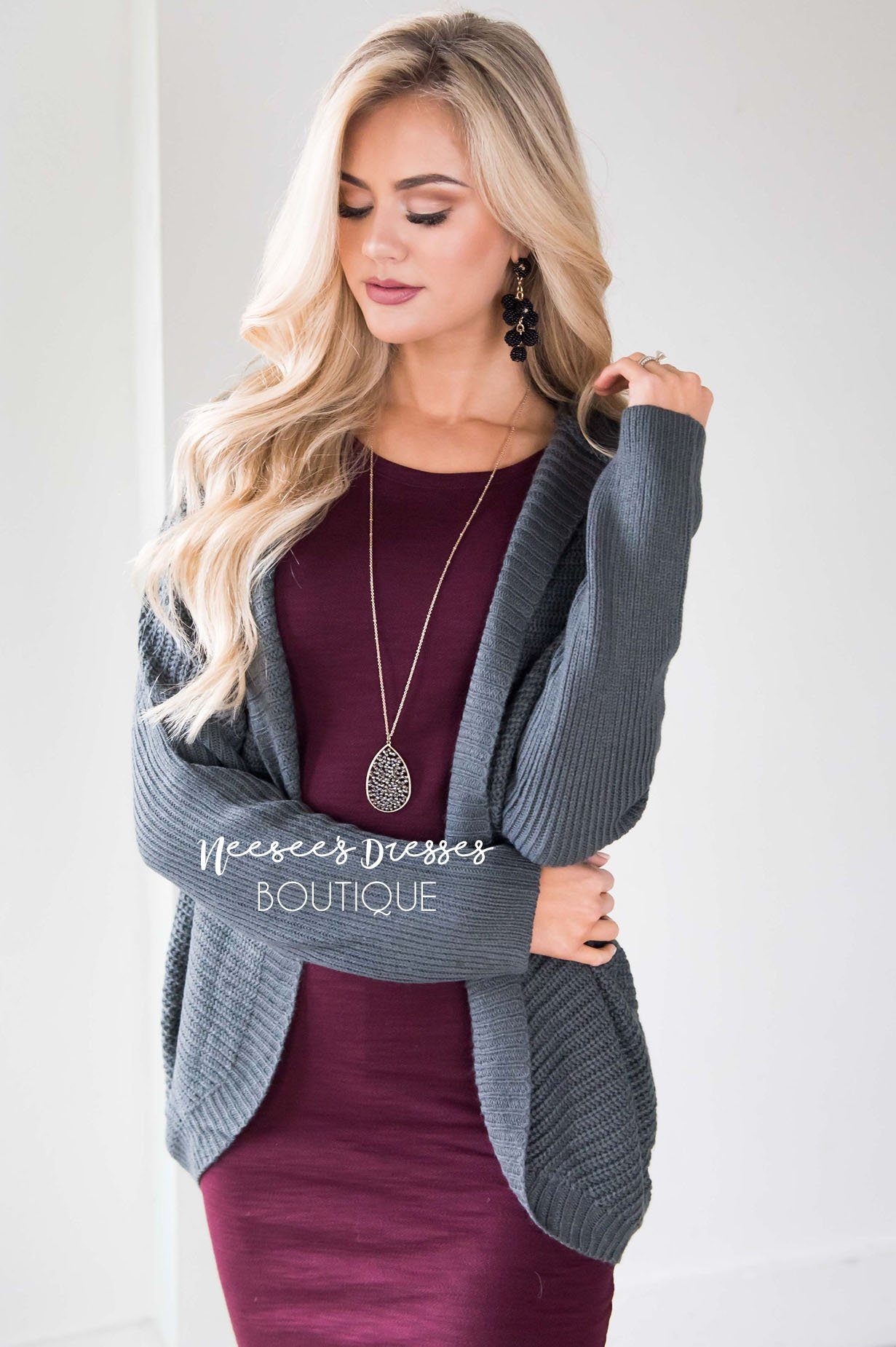 Lace Me Up Chunky Knit Cardigan