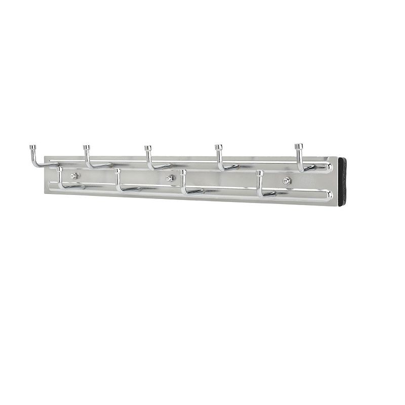 Rev-A-Shelf 14 Pull Out Belt Rack Closet Storage Organizer， Chrome， BRC-14CR