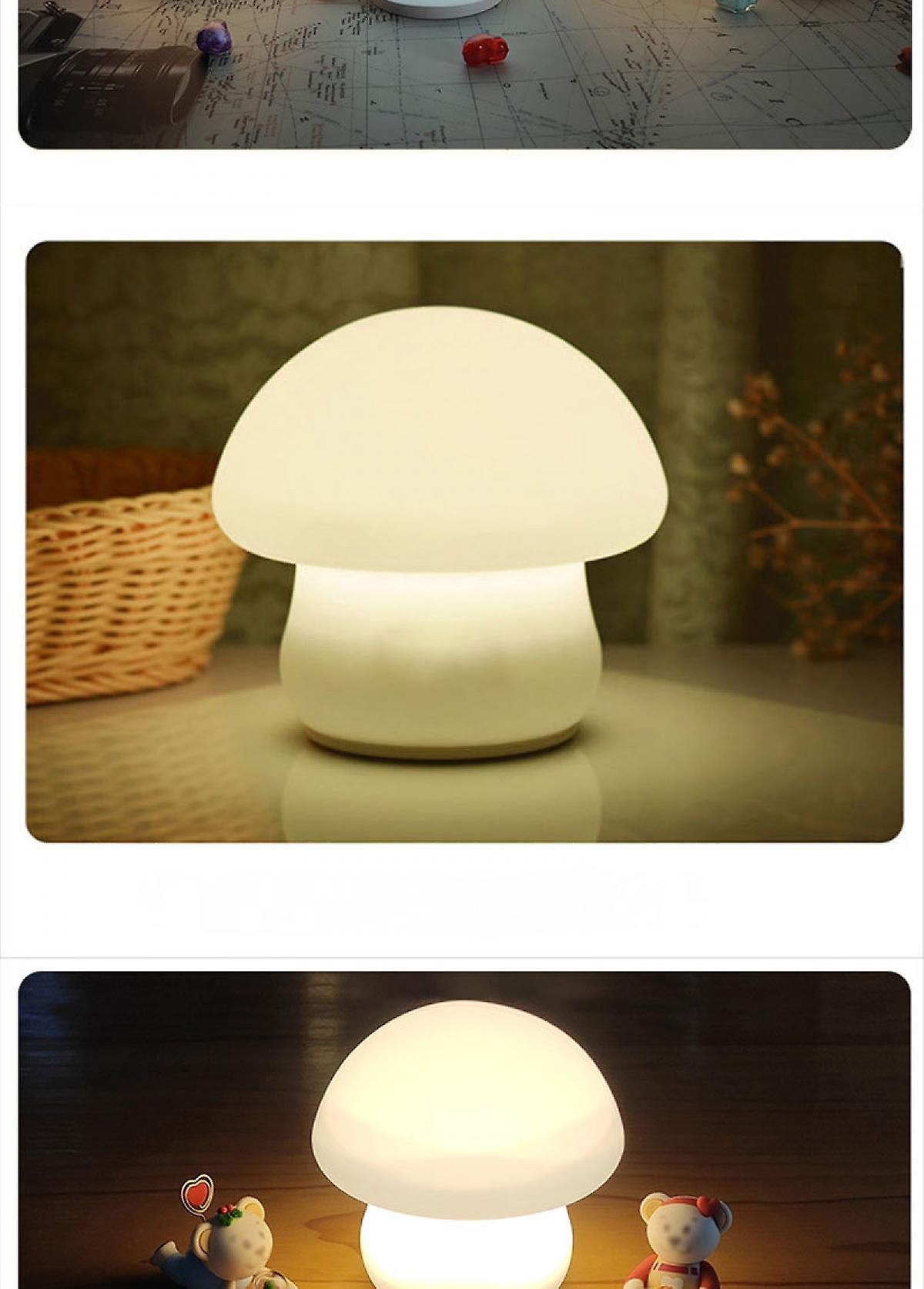 Cute Mushroom Night Light Atmosphere Lamp Decoration Children's Room Silica Gel Bedroom Bed Bed Sleep Light