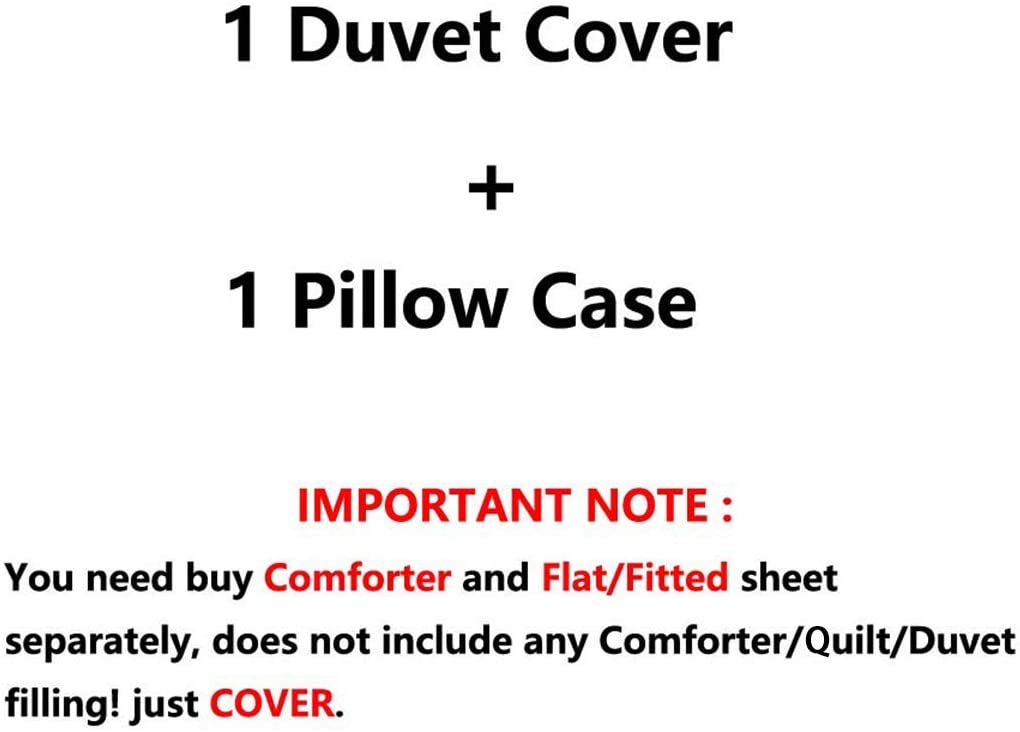 Duvet Cover Set Soft London Themed Comforter Cover Set 3 Pieces