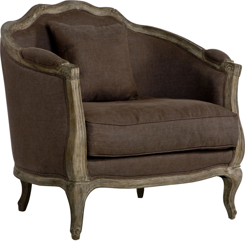 Maison Love Chair   Farmhouse   Armchairs And Accent Chairs   by HedgeApple  Houzz