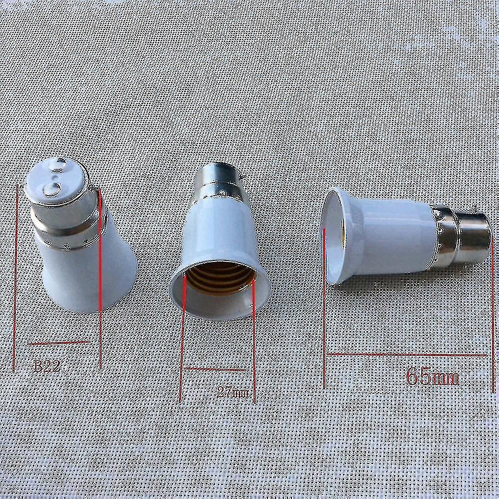 10pcs Bc B22 To Es E27 Adaptor Bayonet Cap Edison Screw Light Bulb Converter