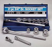 Wilmar PMW1180 21 Pc.SAE 3/4Dr.Socket Set