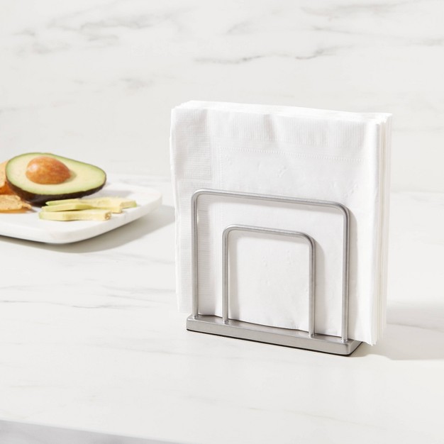 Steel Napkin Holder Nickel