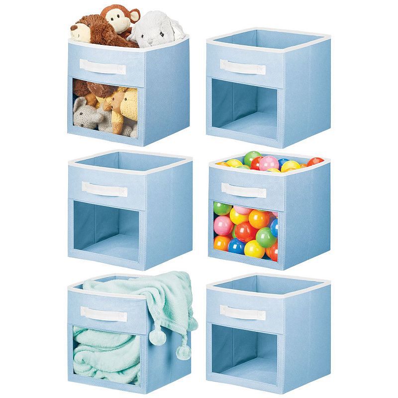 mDesign Fabric Nursery Storage Cube with Front Window