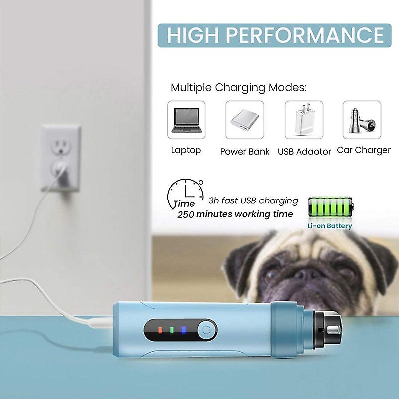 Quiet powerful electric dog nail trimmer