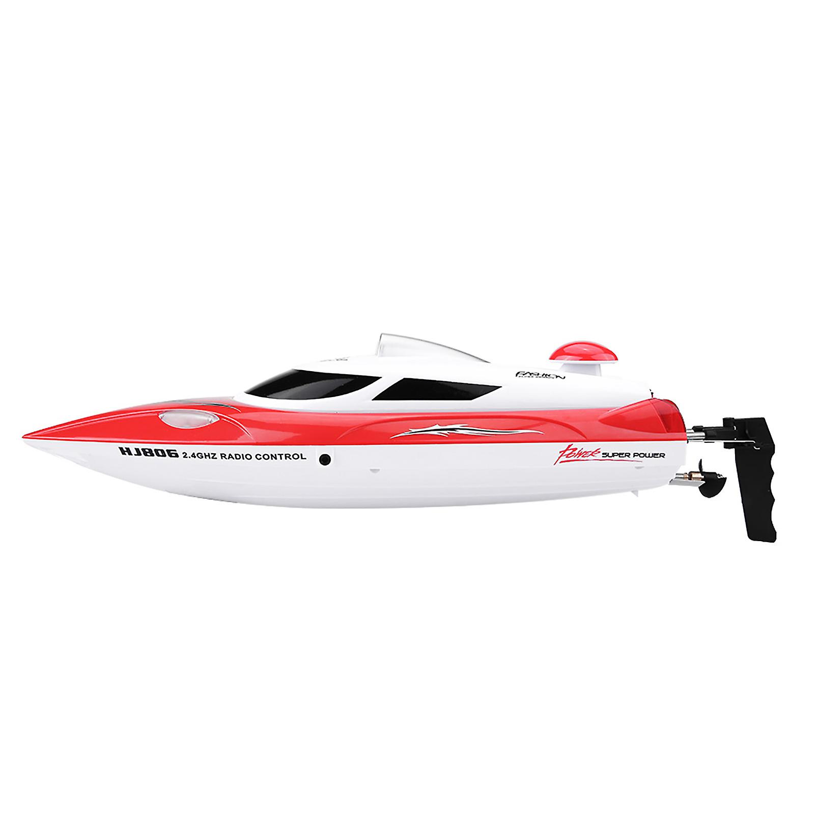 Rc 2.4ghz Remote Control 4 Channel Mini Boat Racing Speedboat Model Kids Toy Vehicle Ship (red)