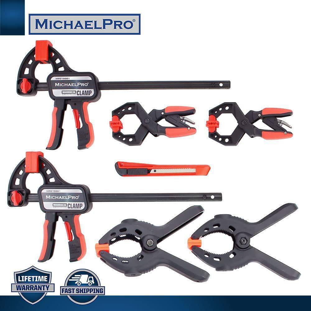 MICHAELPRO 7-Piece Woodworking Clamps Mechanics Tool Set MP018001