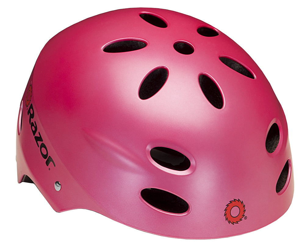 Razor V17 Youth Bike Helmet, Satin Pink