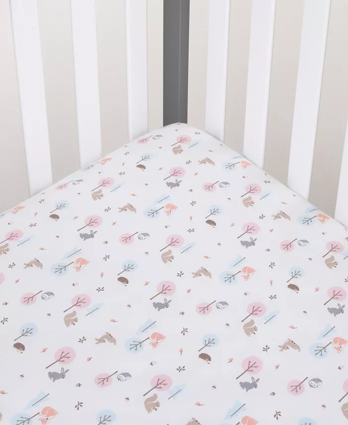 Carters Woodland Print Mini Crib Sheet