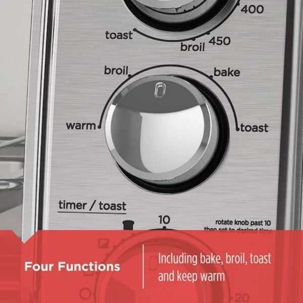 4-Slice Toaster Oven， Easy Controls