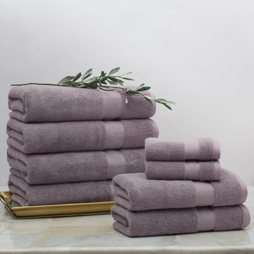 Classic Lilac Towel Spa Bundle (2 Wash + 2 Hand + 4 Bath Towels)