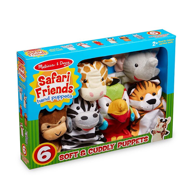 Melissa and Doug Safari Buddies Hand Puppets Set