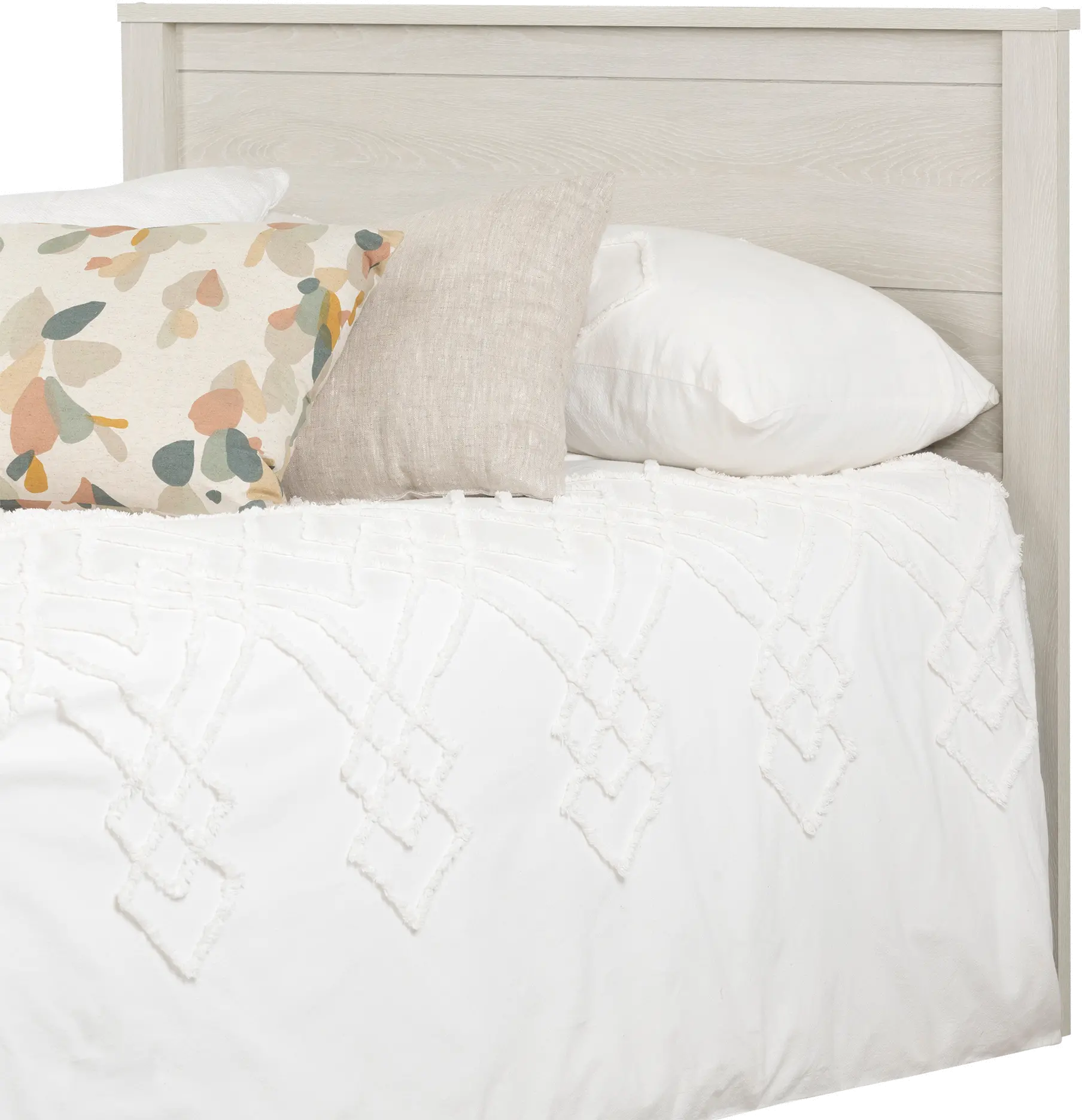 Modern Light Gray Full Headboard - South Shore