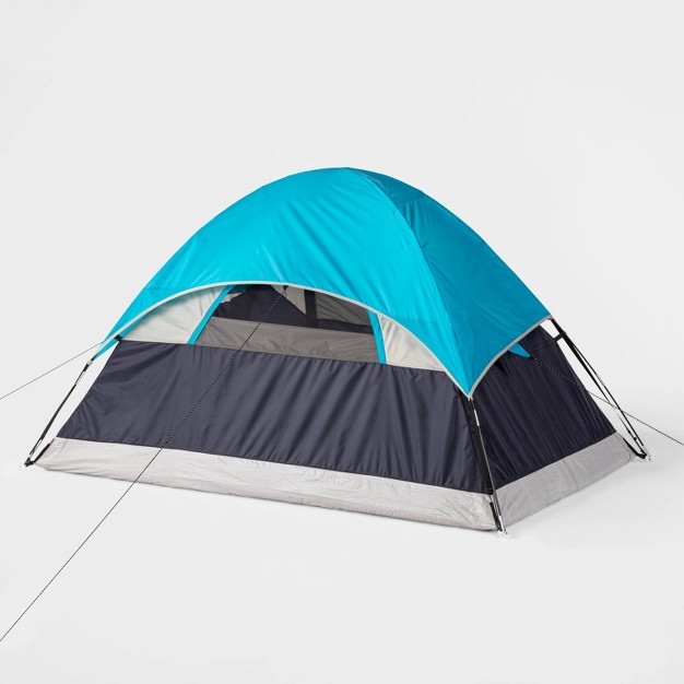 2 Person Dome Tent Blue