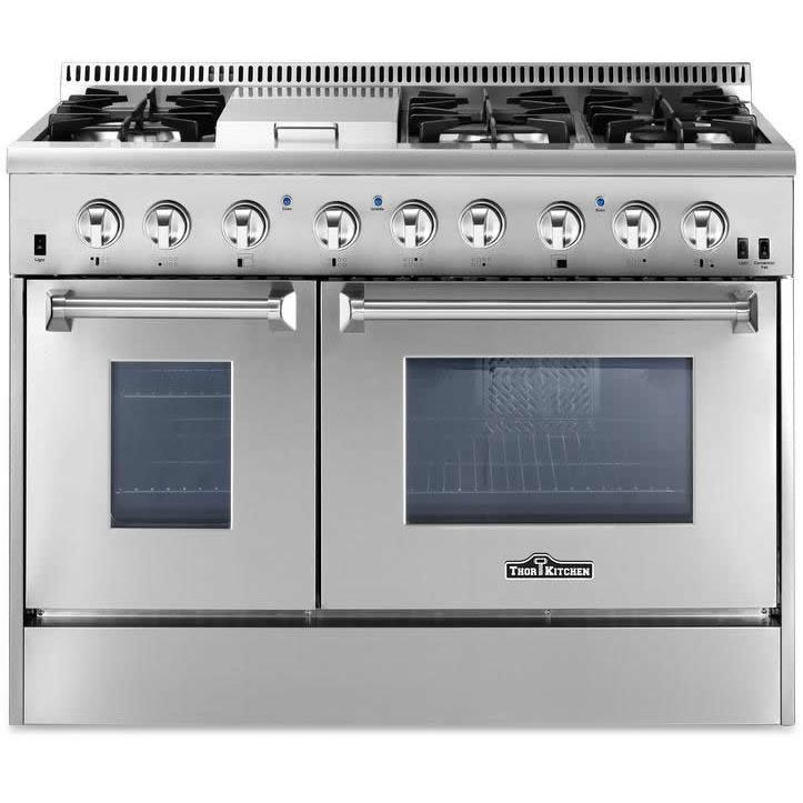 Thor Kitchen 48-inch Freestanding Dual-Fuel Range HRD4803U