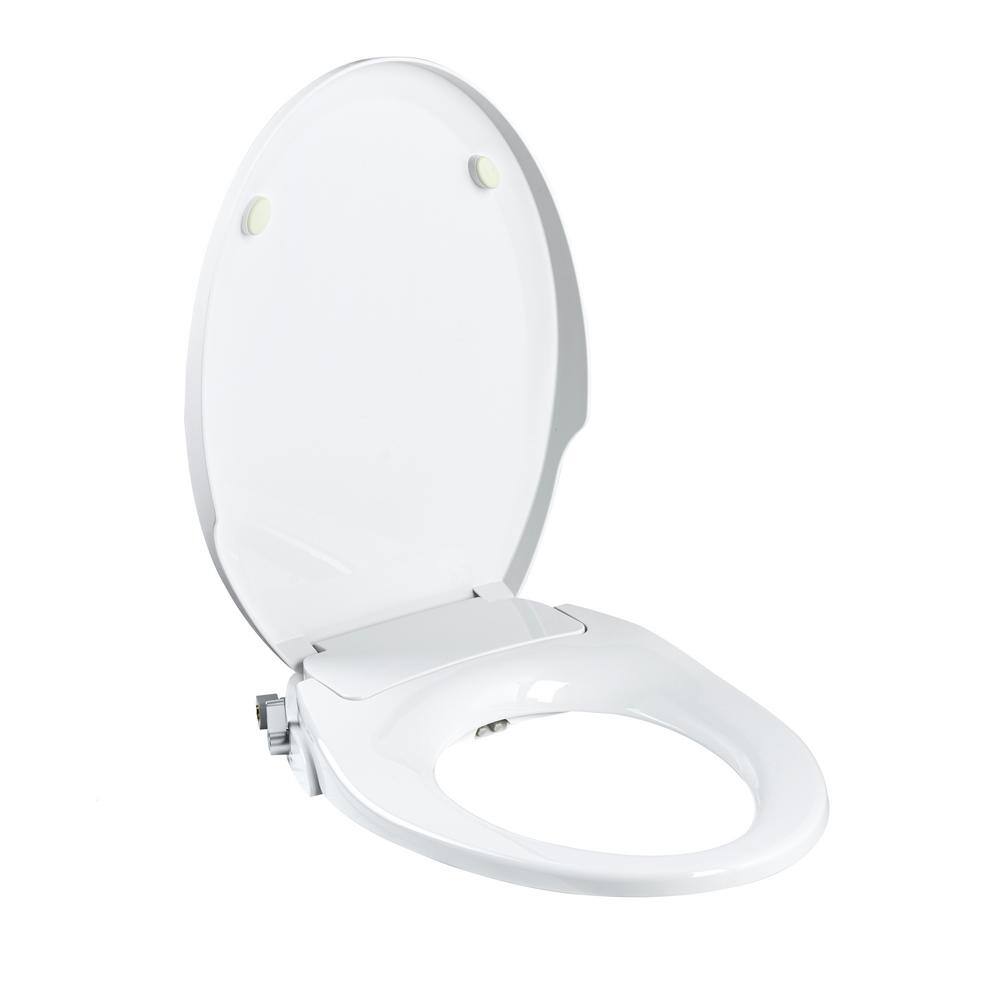 Casta Diva Non- Electric Bidet Seat for Elongated Toilet in White CD-BT02