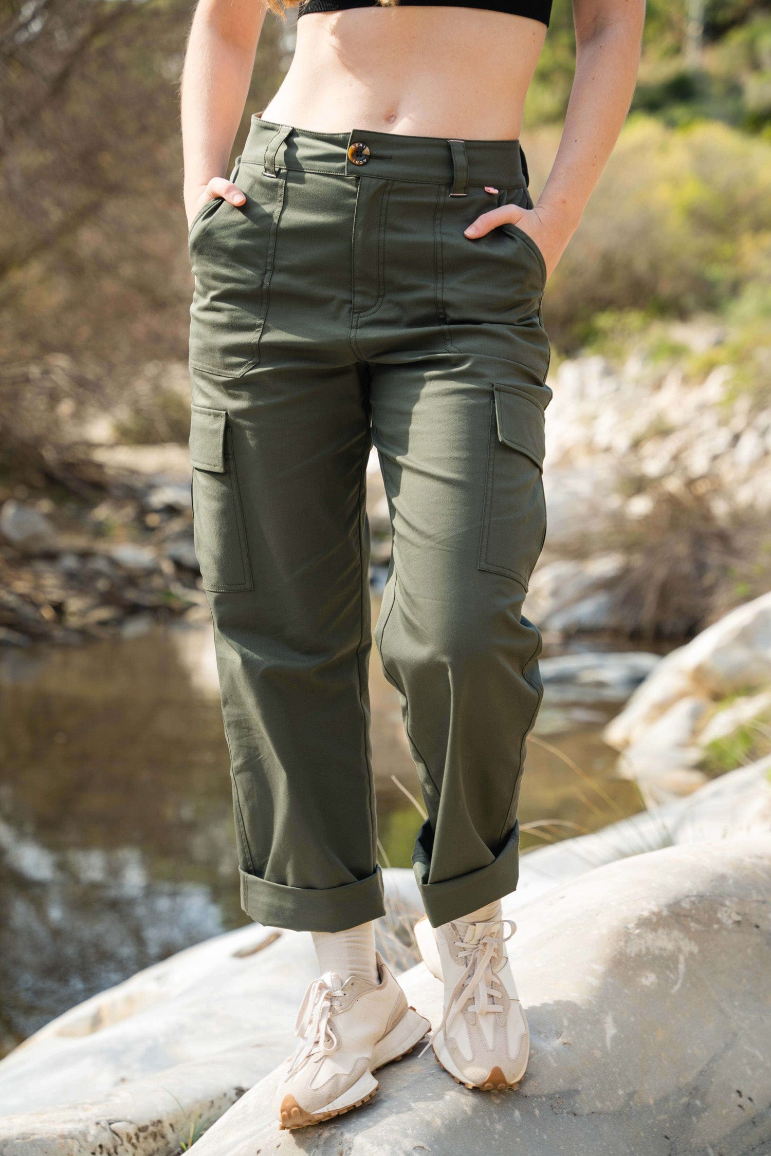 Free Stroll Cargos - Deep Khaki