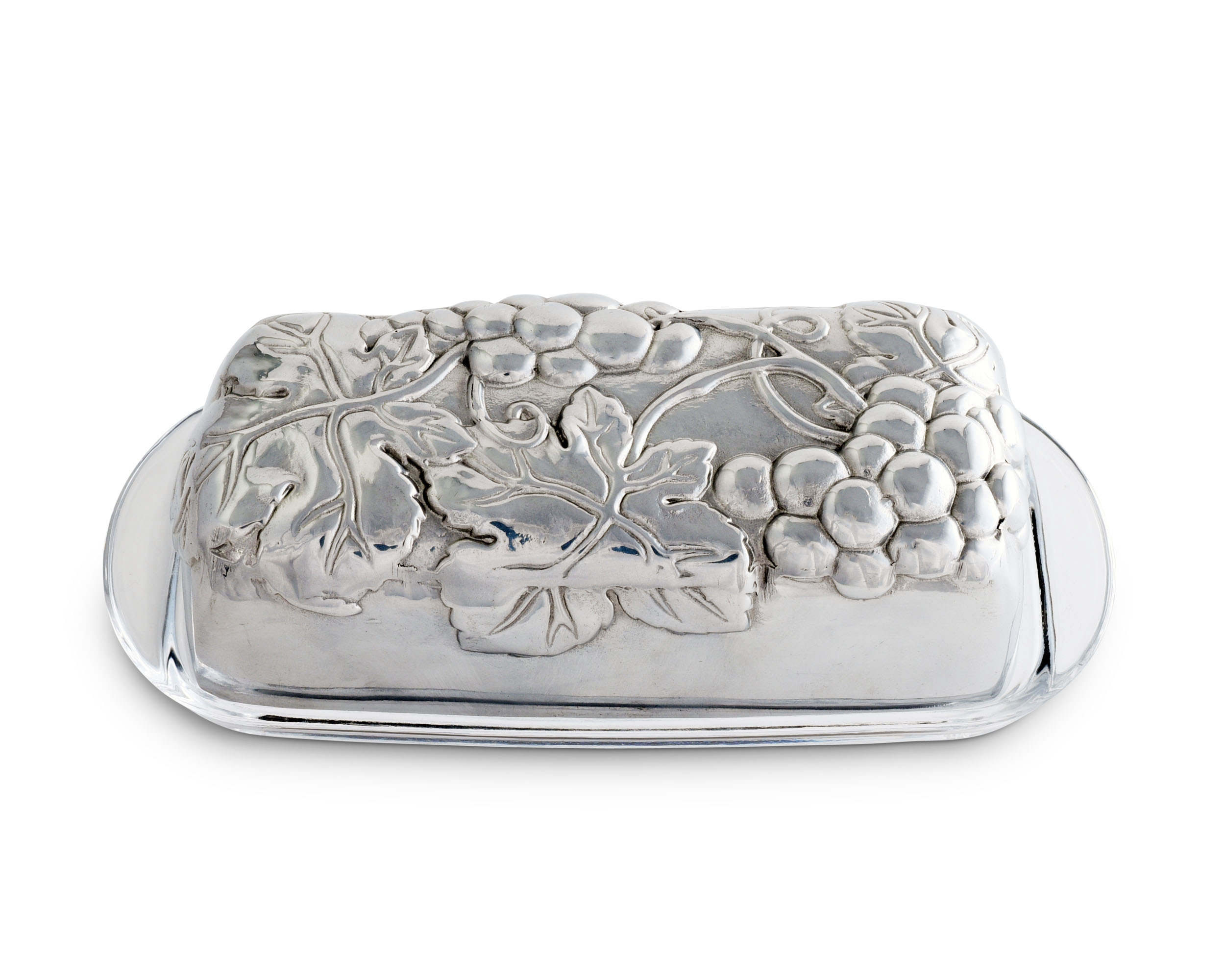 Arthur Court Grape Covered Butter Dish