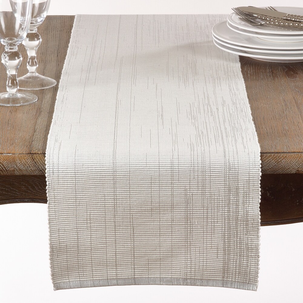 Shimmering Woven Cotton Table Runner