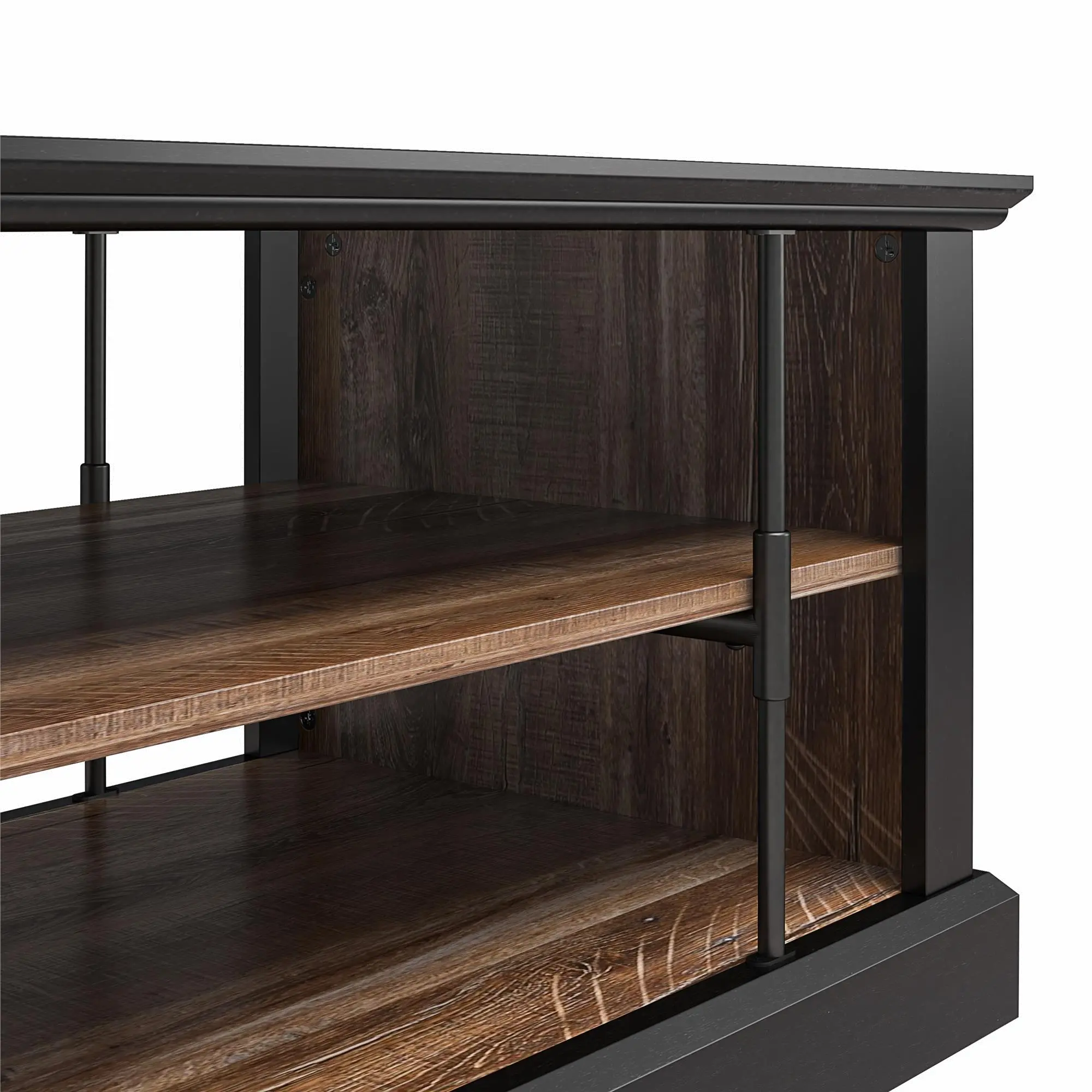 Hoffman Two-Toned Coffee Table with Shelves