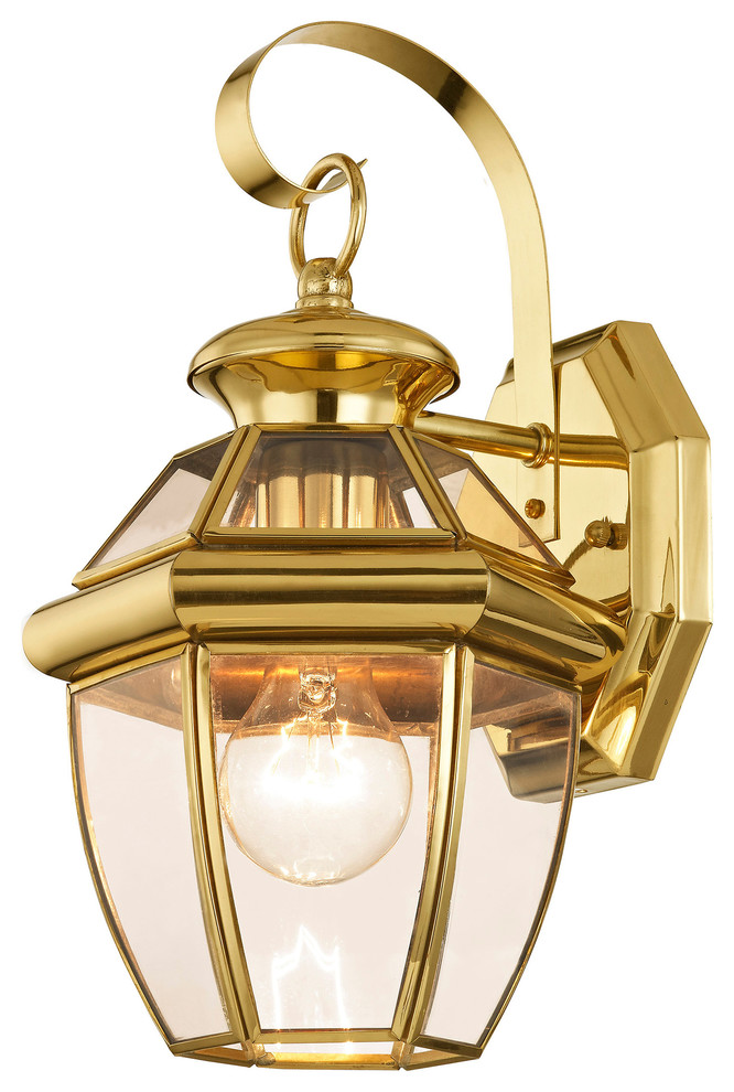 Monterey Outdoor Wall Lantern  Antique Brass   Traditional   Outdoor Wall Lights And Sconces   by LAMPS EXPO  Houzz