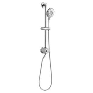 American Standard Spectra 4-Spray Round High-Pressure Hand Shower Rail System with Filter in Polished Chrome 9238759.002