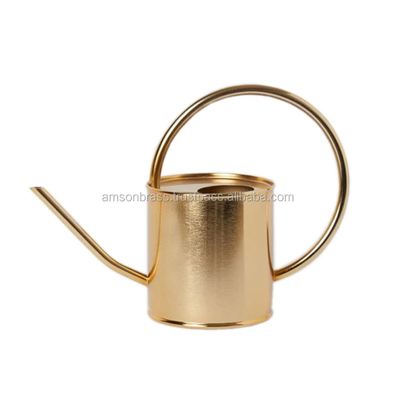 Watering Can Metal Aluminium Manufacturer   Wholesaler Solid Watering Can Golden Finished Watering Can