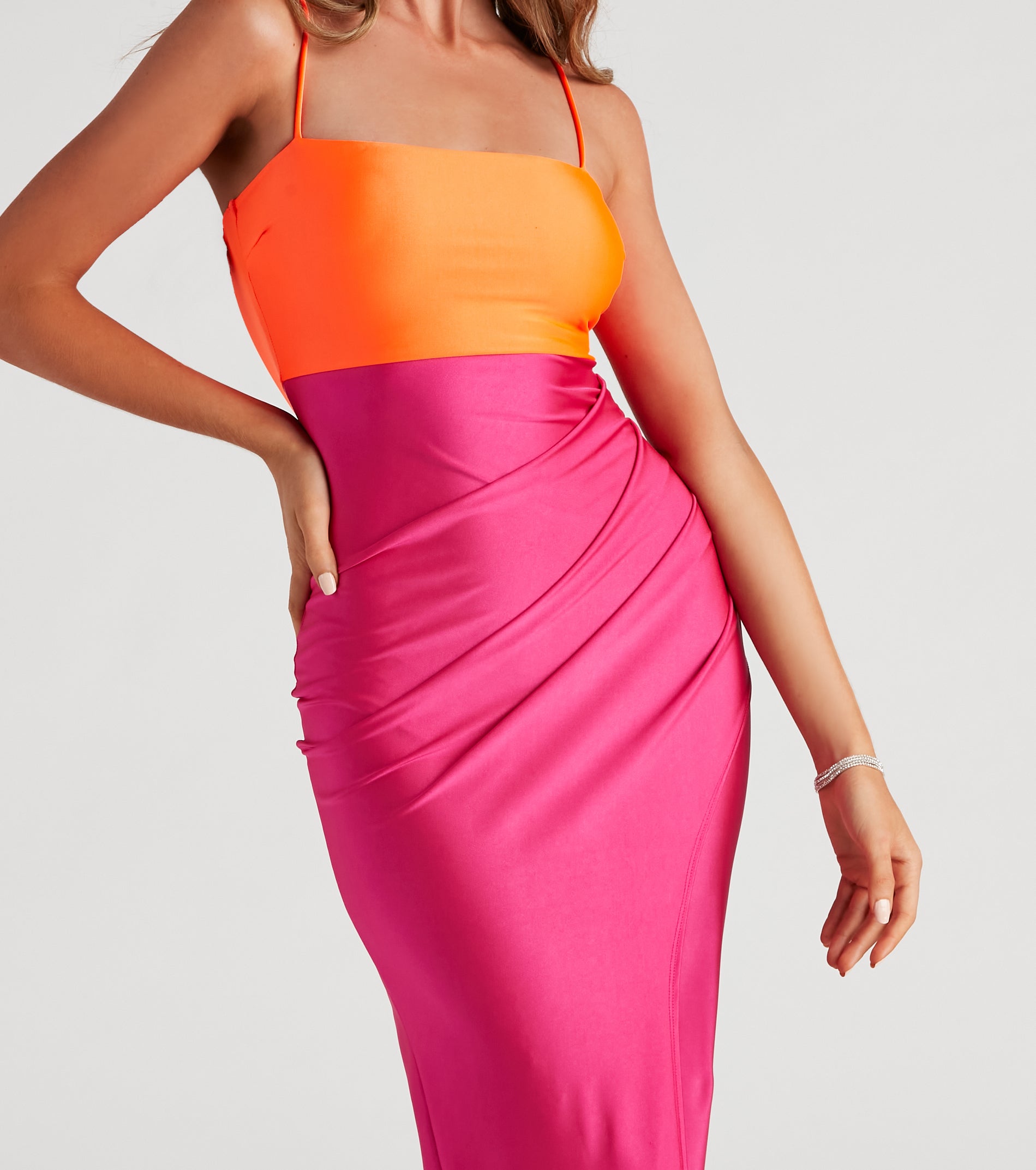 Denise Formal Color Block Dress