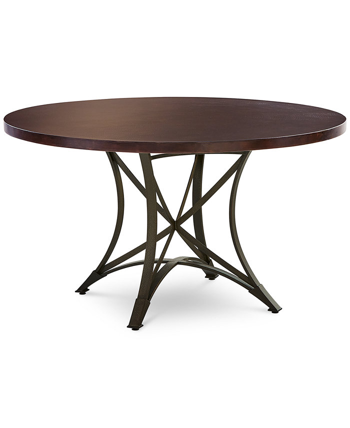 Furniture Laredo Aged Copper 54 Round Dining Table