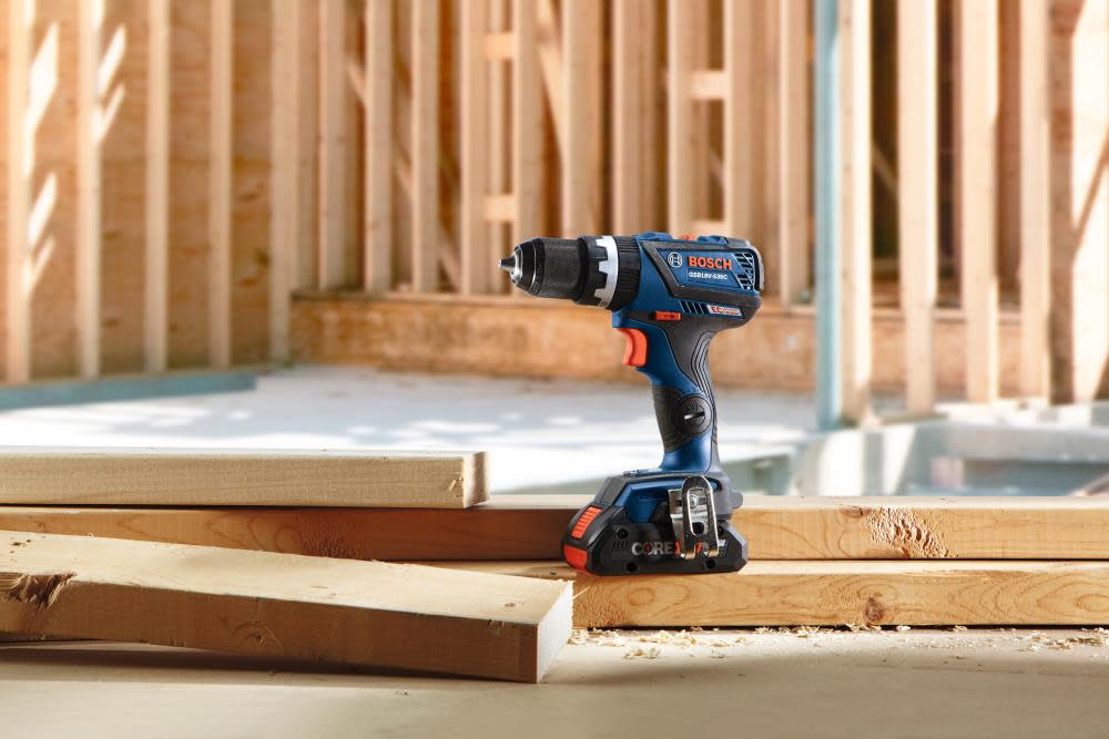 18 V EC Brushless Connected-Ready Compact Tough 1/2 In. Hammer Drill/Driver with (1) CORE18 V 4.0 Ah Compact Battery Kit ;