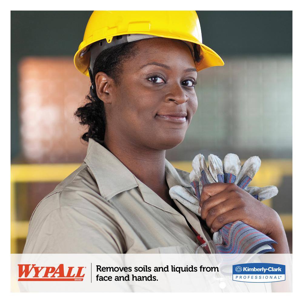 WYPALL 10 in. x 13.2 in. White Center-Pull L40 Towel Cleaning Wipes 200Roll 2Carton KCC05796