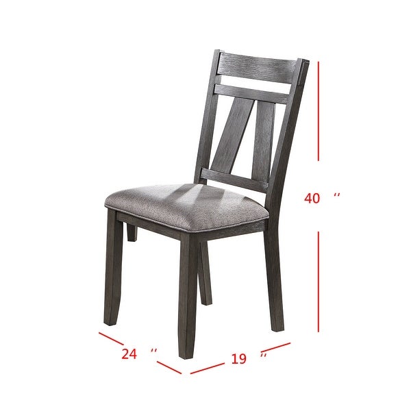 Topcraft Wooden Upholstered Dining Chair Set of 2