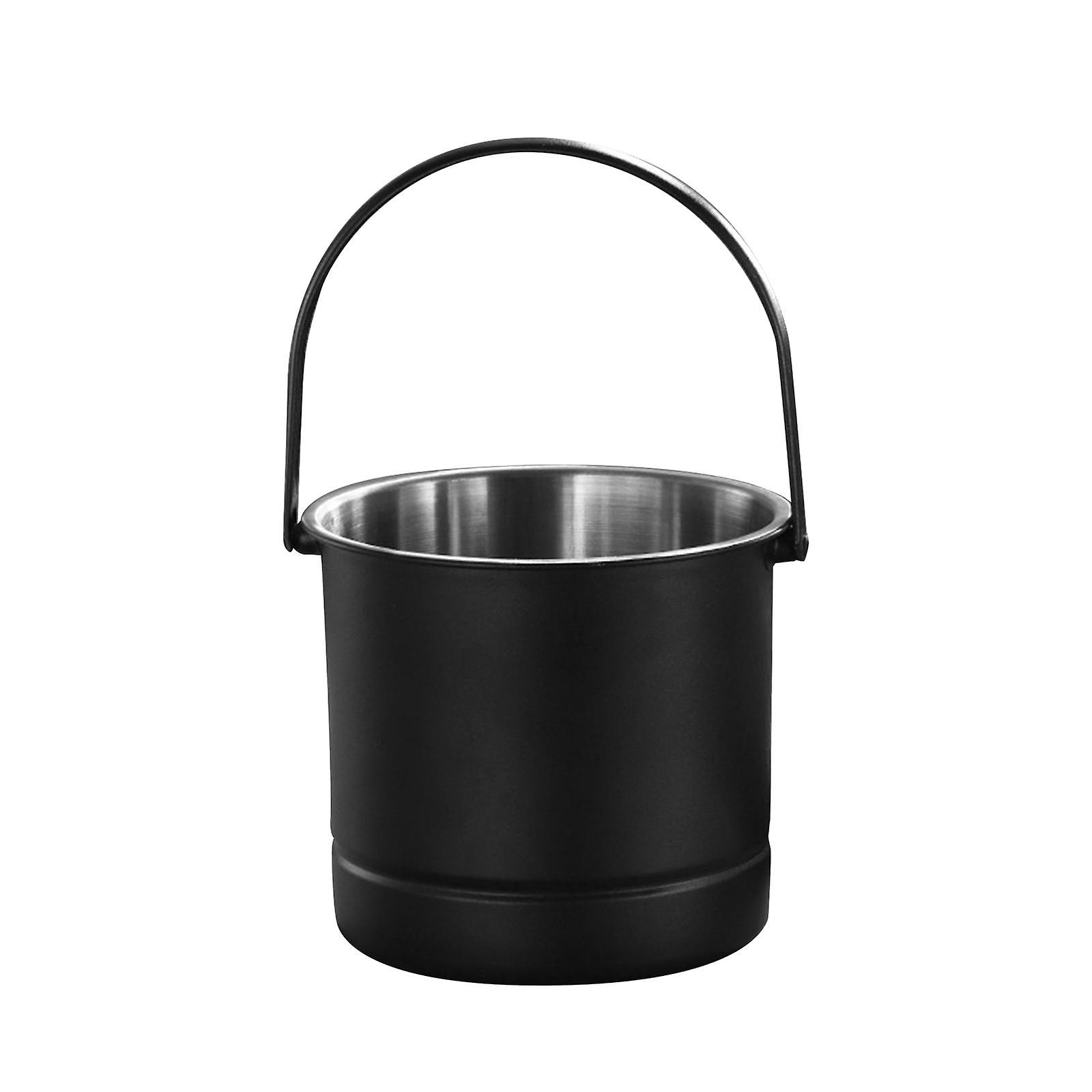 Ice Bucket With Handle Lightweight For Outdoor Activities Restaurant Parties Black