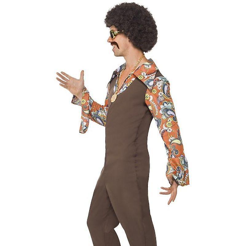 Groovy boogie costume adult brown 43860l