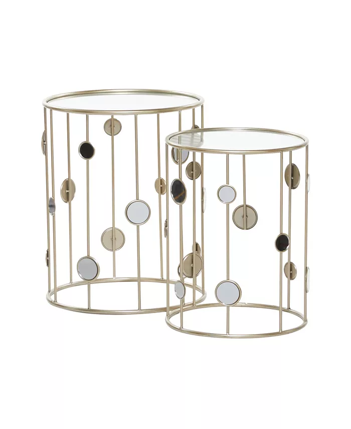 Rosemary Lane Metal Contemporary Accent Table 2 Pieces