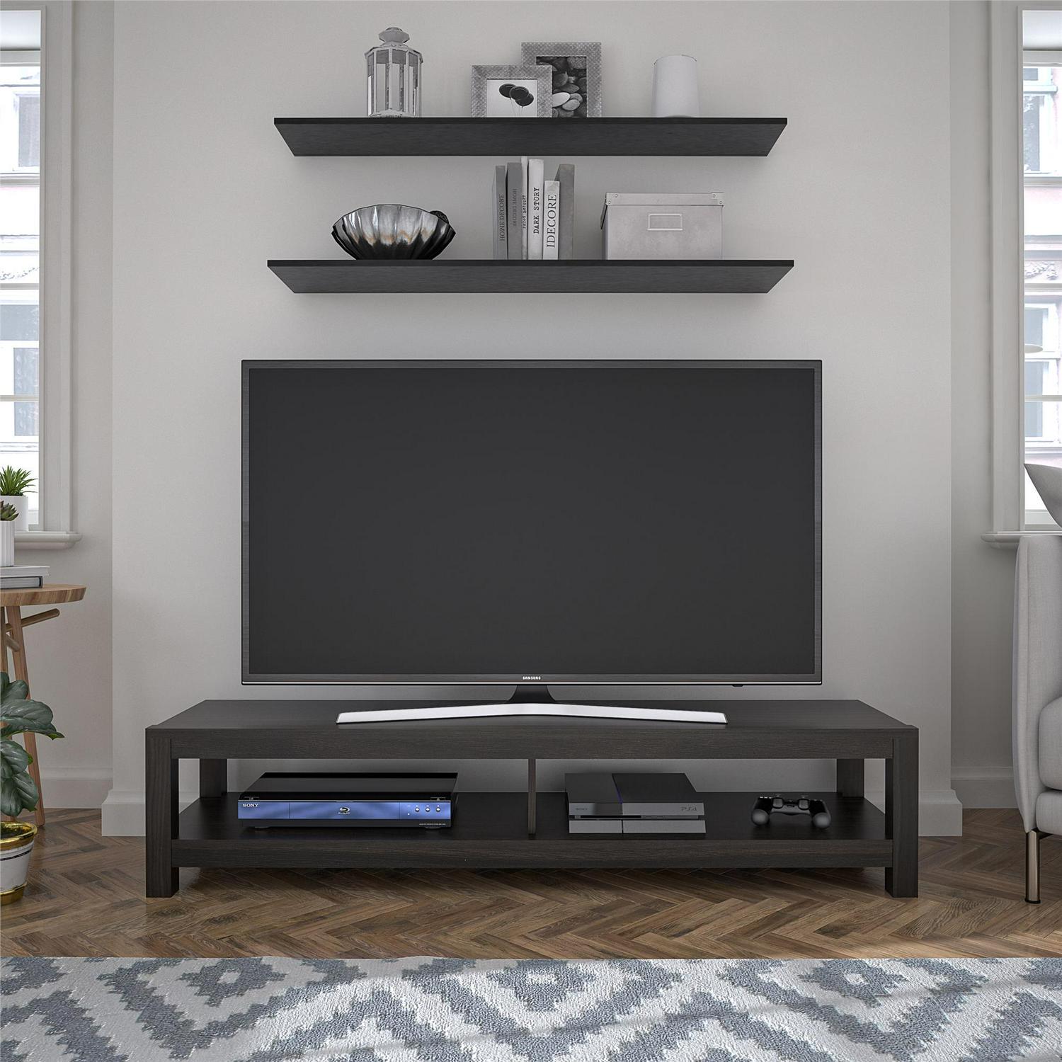 Mainstays Parsons TV Stand for TVs up to 65  Espresso  Crowdfused