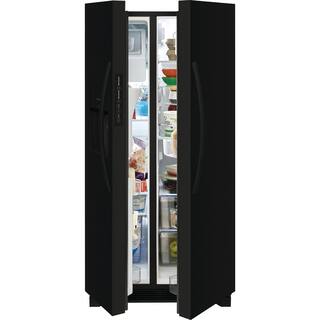 Frigidaire 22.3 cu. ft. 33 in. Side by Side Refrigerator in Black Standard Depth FRSS2323AB