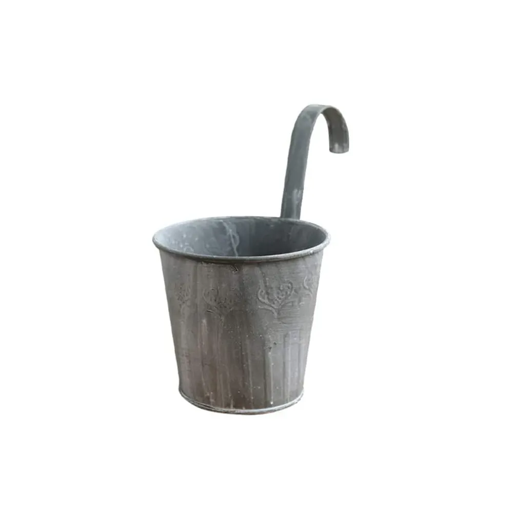 Garden rustic plant planter pot unique hanging flower pot wholesale hanging flower bucket decor garden